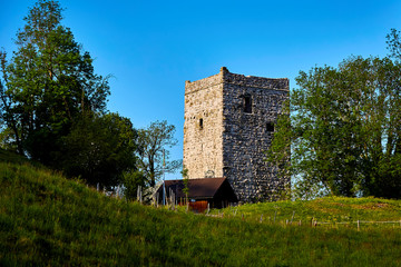 Fototapeta na wymiar Alter Turm, Ruine einer Burg