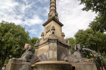 The Fontaine du Palmier or Fontaine de la Victoire in Paris.