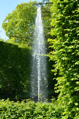 Springbrunnen im Botanischen Garten in Gütersloh