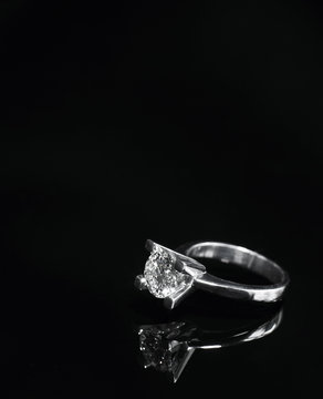 Close up of diamond ring / engagement ring