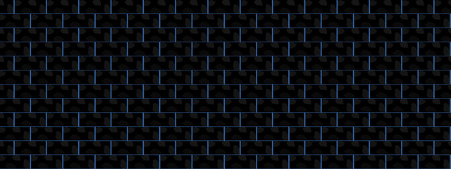 Black blue brick wall abstract background textures vector illustration graphic design 
