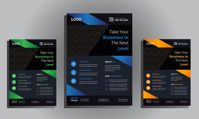 Modern smart Corporate Design Template,This Design For Flyer,Magazine,Poster,Presentation.This Design Front & Back Easy To Use & Edit.