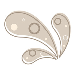 Isolated decorated drops