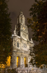 Fototapeta na wymiar The Eglise de la Sainte-Trinite is a Catholic church in Paris.