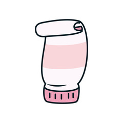 Stationary concept, parchment icon, line and fill style