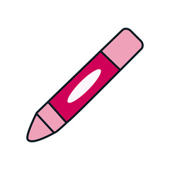 crayon isolated icon, line and fill style