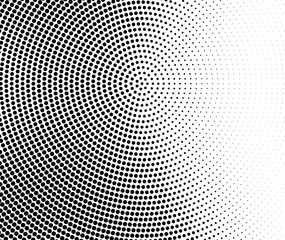 Abstract halftone background. Futuristic grunge pattern, circle of dots. Vector art texture for printing on posters, packages, wrapping paper
