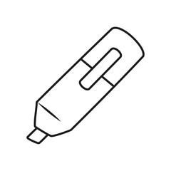 highlighter pen icon, line style