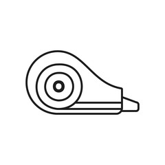 Stationary concept, correction tape icon, line style