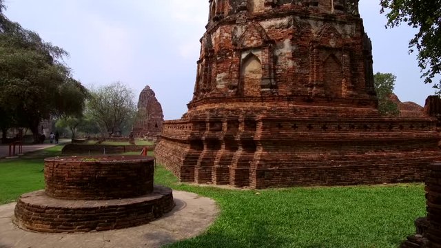 The old Buddhist temple of Wat Mahathat, Sukhothai, UNESCO World Heritage Site, Thailand, Asia - 21st of January 2020
