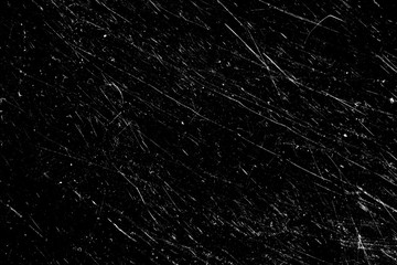 white scratches isolated on black background