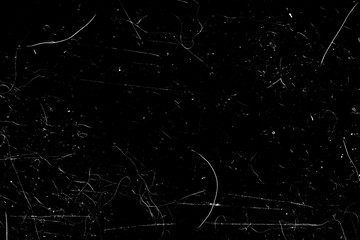 white scratches isolated on black background