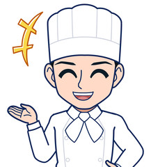 パティシエの男性