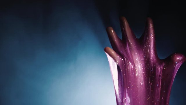 Vile mucus sves down on your arm - a nightmare scene