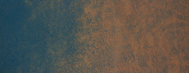 Metallic background with rust. Rusty old metal plate.