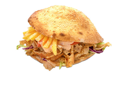 Gryros Kebab Taschenbrot