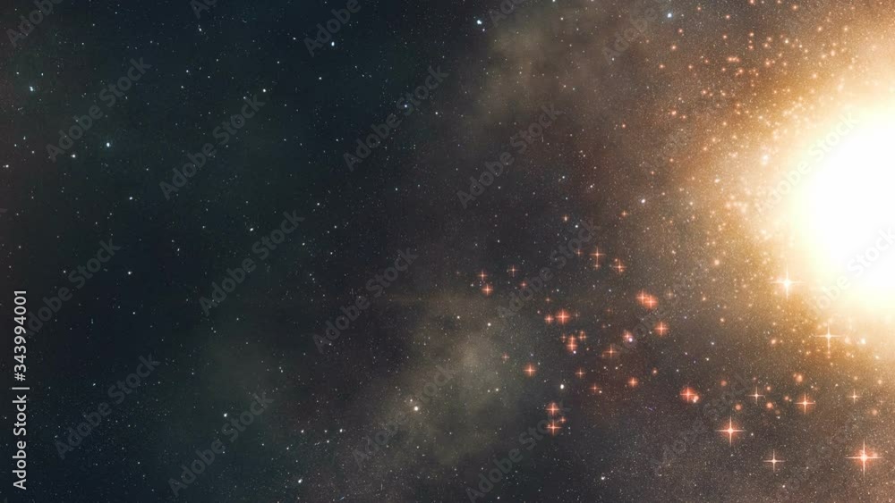 Canvas Prints flying in outer space. space background. billions of stars and galaxies. space nebula background