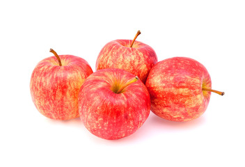 Gala apples isolate on white background