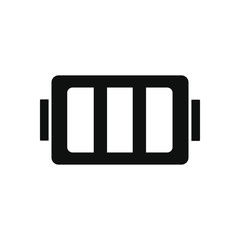 battery icon, silhouette style