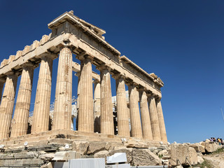 Obraz premium Partenon, Akropol ateński; Grecja. Z boku.
