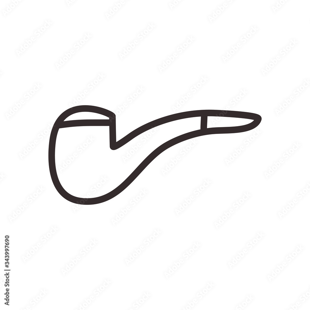 Poster pipe line style icon vector design