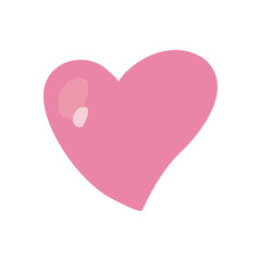 Heart flat style icon vector design