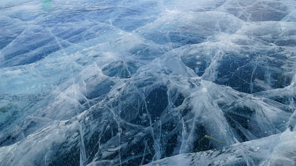 ice of lake Baikal