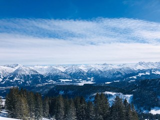 Winter und Berge