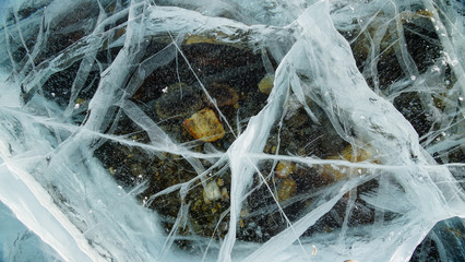 ice of lake Baikal