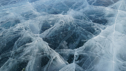 ice of lake Baikal