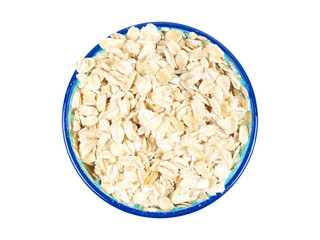 oat flakes in glass jar