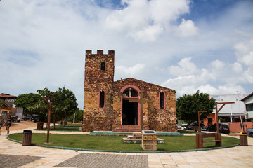Fototapeta na wymiar church of rock Jericoacoara ceará