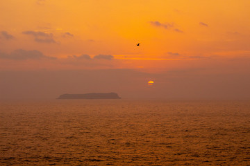 sunrise at sea
