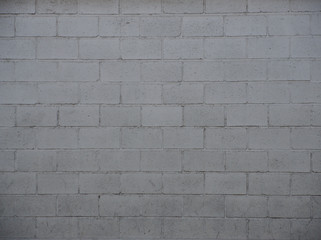 Gray wall of brick, wall concept