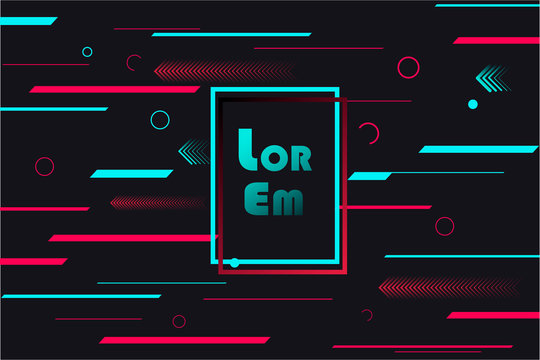 Futuristic blue red gradient vector black background. Seamless pattern. Futuristic blue red gradient vector black background contrast color border digital dynamic elegant technology web poster card