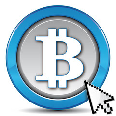 Obraz premium bitcoin icon