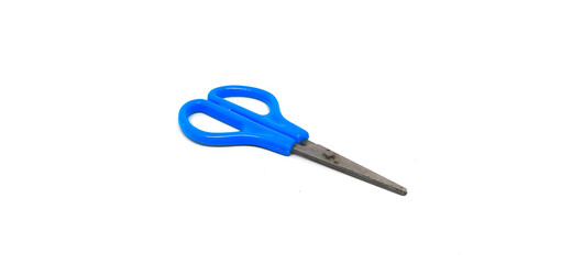 blue scissors Isolated on white background