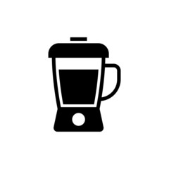 Blender vector icon in black flat shape design isolated on white background