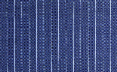 Cornflower blue linen fabric with visible weave texture. White and blue striped fabric. High...