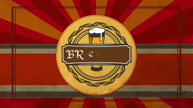 handiwork beer distillery product design on round material texture visual fancy with foam brew glassware with celtic offset and jump leafs embroidered on background similar to eve radiance ray