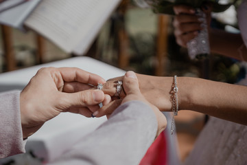 hands of a man