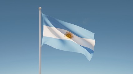 waving flag of argentina