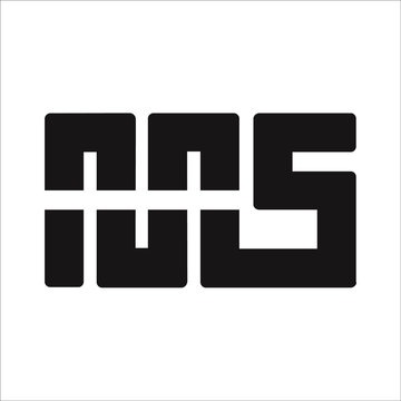 3d graphic of a creative idea symbol made of many spheres, ms letter with labirin