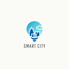 Smart City Logo Icon Vector Template Design Illustration