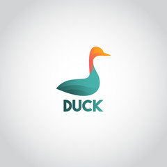 Duck Logo Icon Vector Template Design Illustration