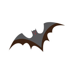 Bat illustration unique logo simple design vector