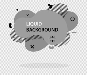 Multicolored flat style abstract vector banner background. Modern geometric liquid form. Modern template. Template for the design for logo, flyer, presentation etc. Vector illustration