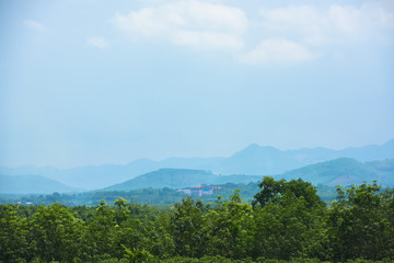 Sky and mountains for the background
