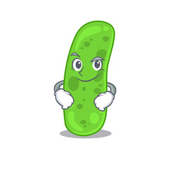 A mascot design of propioni bacteia having confident gesture