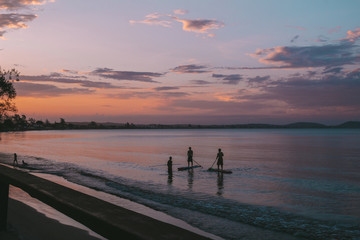 Fototapeta premium sunset on the beach